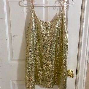 Urban outfitters gold dress
